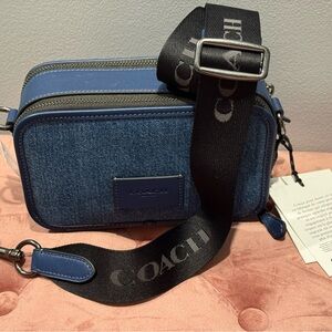Brand New Coach Denim Wyatt Crossbody Bag